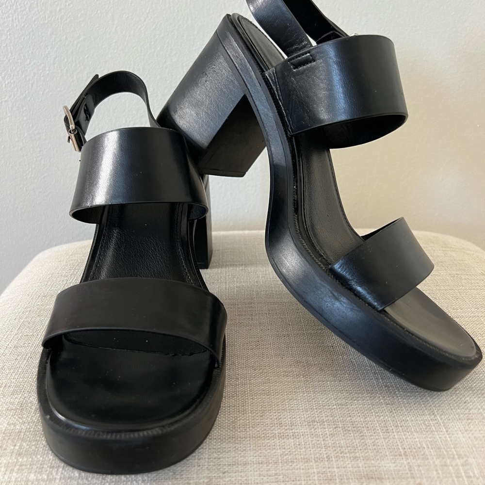Madden girl Toola women's black block heel dress sandals